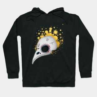 Skull of a bird. Mexican skull. Sugar skull. Mexican style. Skull with flowers Hoodie